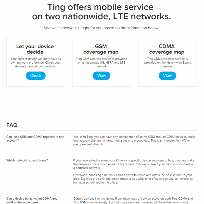TING Cell Phone Rate Plan